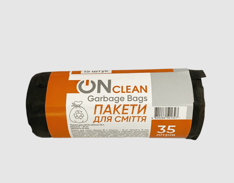 Пакети для сміття 35 л «OnClean Bag», 15 шт