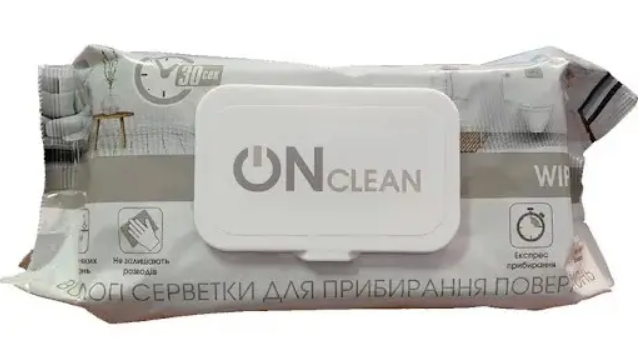 Серветки OnClean (для поверхонь), 120 шт