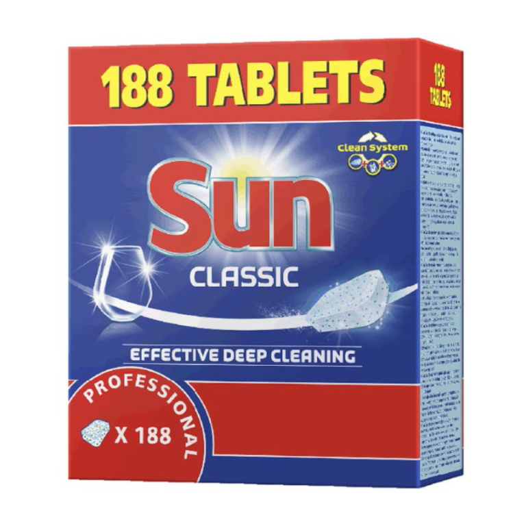 Sun Professional Classic Tablets — таблетки для посудомийних машин, 188 шт